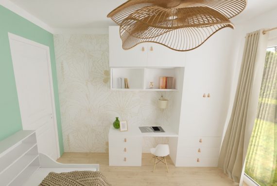 Coin bureau | Aménagement · 3D · Optimisation