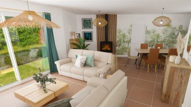 Pièce de vie - Tropicale